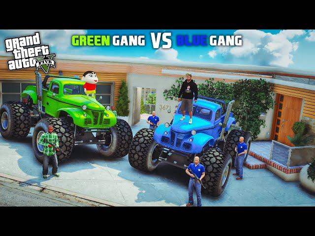 Gta 5:Franklin Blue Gang Shinchan Green Gang Last Episode In Gta5.!As Gaming Malayalam