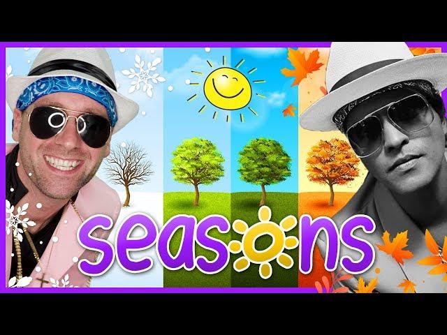 ️ Learn Seasons for Kids | Bruno Mars - Uptown Funk (Cover) | Mooseclumps | Kids Learning Songs