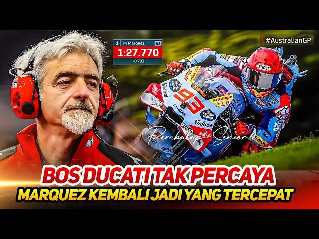 BOS DUCATI TAK PERCAYAMARC MARQUEZ TERCEPAT DI PHILLIP ISLAND~DIBEKALI MESIN GANAS DESMOSEDICI GP23