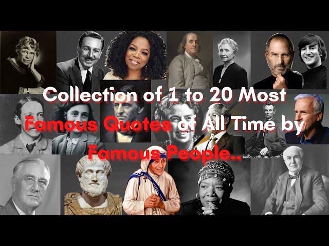 100 greatest Quotes of All Time by Famous People.. (part 1) | #QuotesforLife #quotes