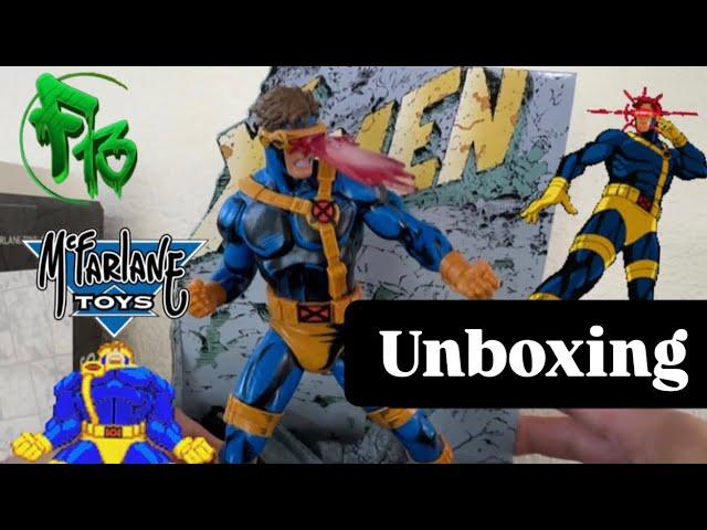 Marvel Comics Cyclops (X-Men #1) 1/10 scale Unboxing!! #cyclops #mcfarlanetoys #unboxing #xmen