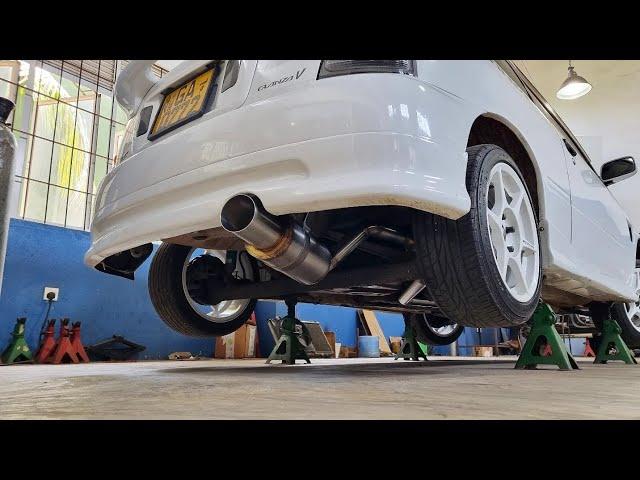 STARLET GLANZA EP91 TURBO BACK PERFORMANCE EXHAUST - SOUND CHECK | WICKEDEP RACING