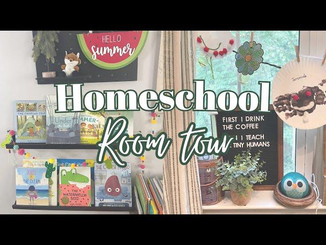 HOMESCHOOL ROOM TOUR + SMALL SPACE | PREK & KINDER