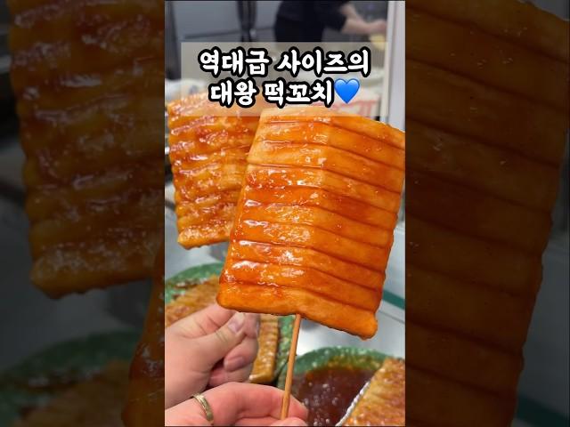 역대급 사이즈의 대왕 떡꼬치