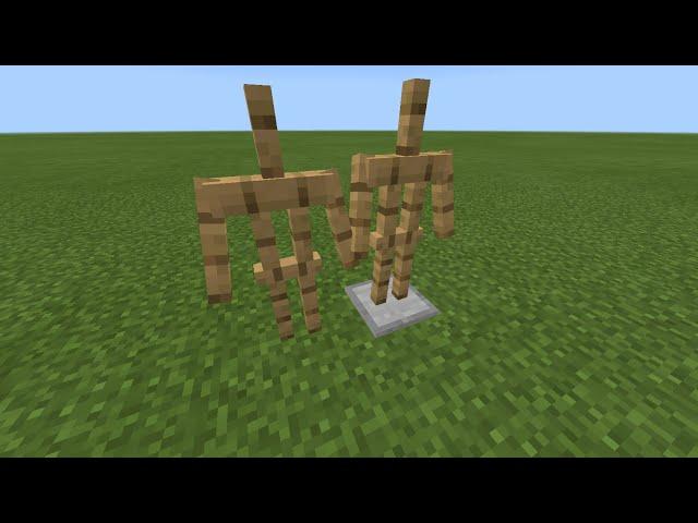 Armor Stands with NO Base Plate (MCPE)