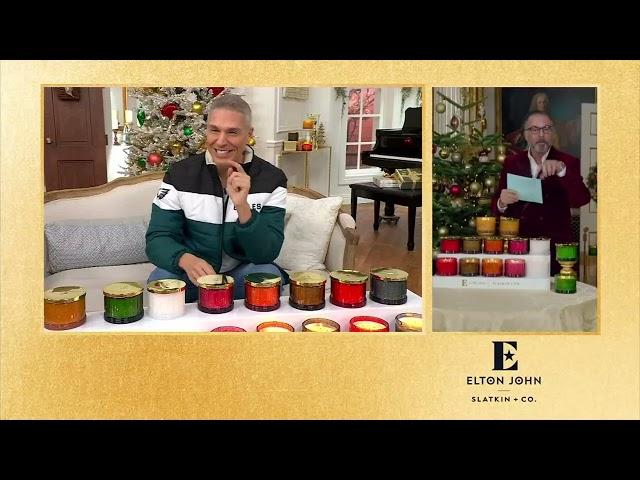 Elton John by Slatkin + Co. Set of 2 14oz Candles on QVC