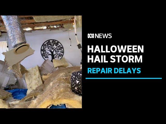 Halloween hail storm repair delays leave Springfield residents frustrated with insurers | ABC News