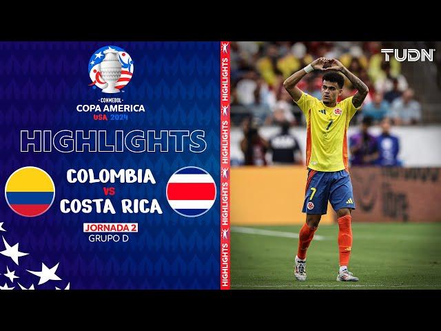 HIGHLIGHTS | Colombia vs Costa Rica | Copa América 2024 - J2 | TUDN