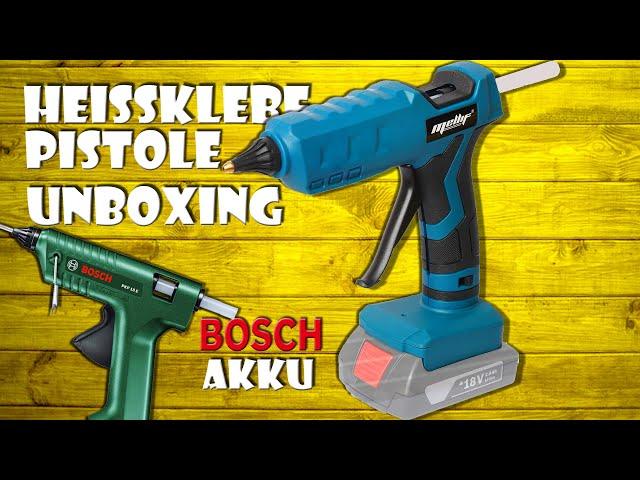 Unboxing Heißklebepistole Mellif 11 mm Klebesticks für Bosch Professional 18V Akkus