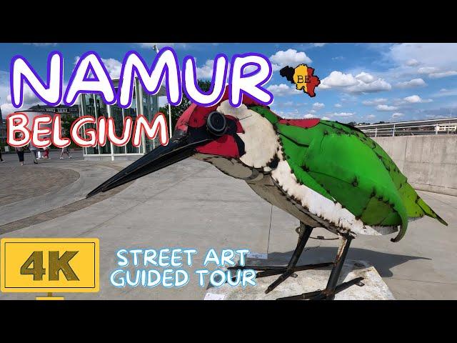 NAMUR BELGIUM  - Street Art Walking Tour 4K HDR 60FPS