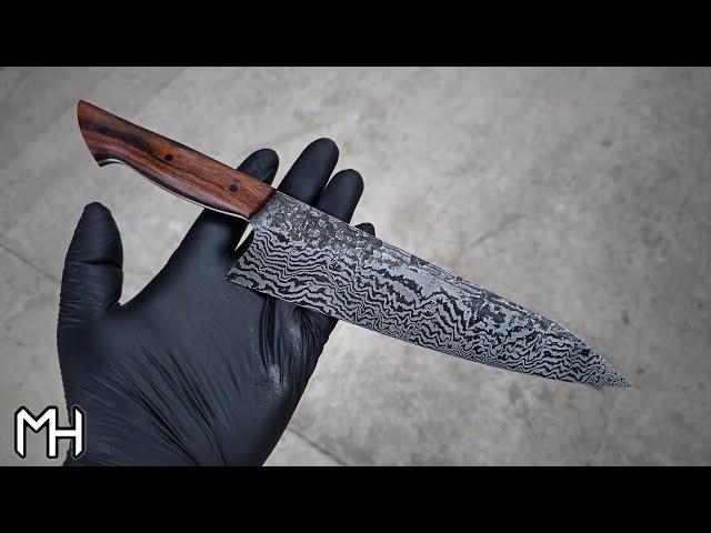 Our MOST SOLD Kitchen Knife? - Damascus Santoku - Knifemaking