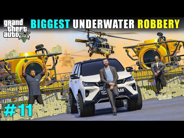 BIGGEST UNDERWATER ROBBERY EVER | GTA V GAMEPLAY