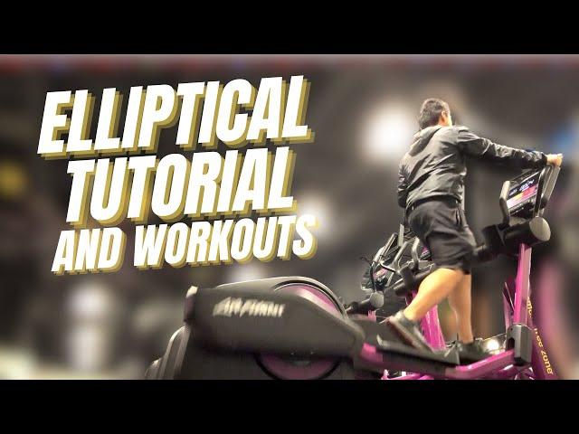 Planet Fitness Elliptical (HOW TO USE IT / WORKOUTS FOR BEGINNERS!)
