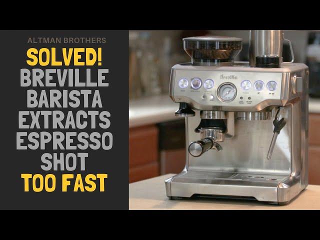 SOLVED! THE BREVILLE BARISTA EXPRESS POURING TOO QUICK OR TOO SLOW? HOW TO ADJUST FACTORY SETTINGS!