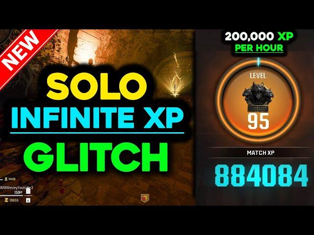 SOLO UNLIMITED XP GLITCH (NEW METHOD) - AFK Lion Sword Glitch Citadelle - BO6 ZOMBIES GLITCHES