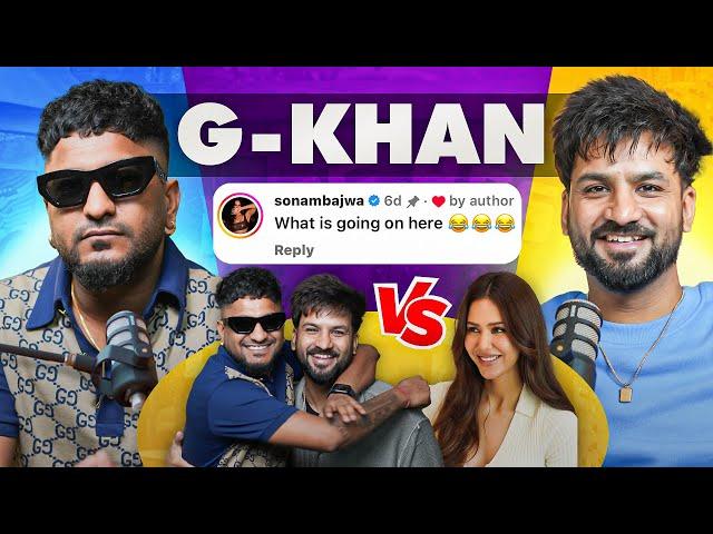 G KHAN ਤੇ SONAM BAJWA ਦੀ Love Story | Full Comedy Podcast | Aman Aujla