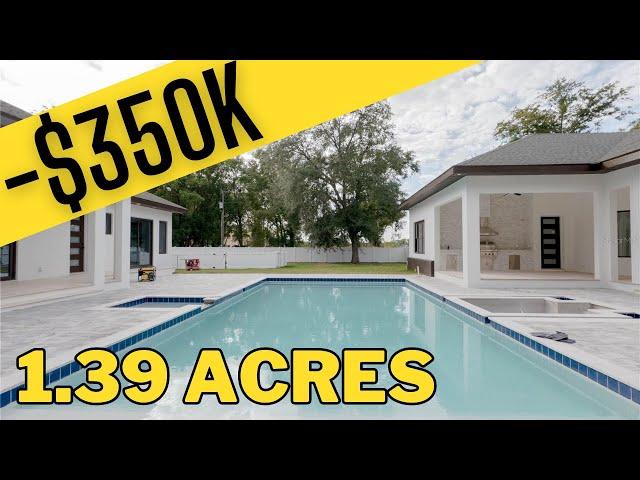 Inside a New Construction Luxury Pool Home For Sale in Wesley Chapel Florida With A HUGE Price Cut!