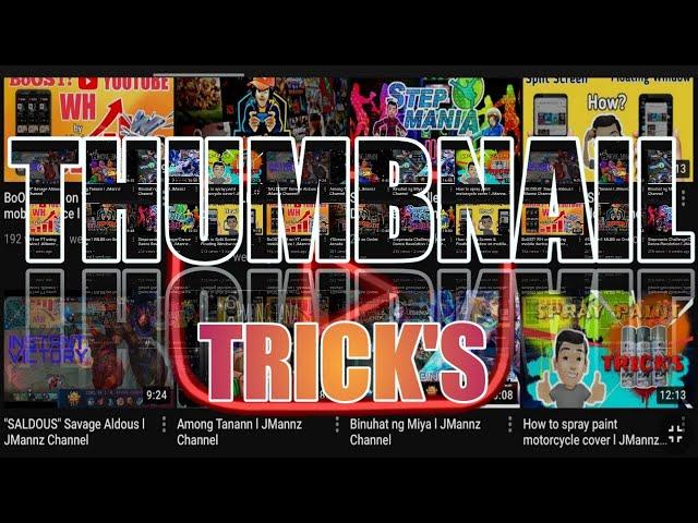 How to make & Add Thumbnail using mobile device l JMannz Channel