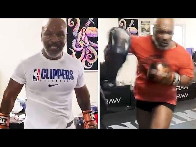 Mike Tyson Declares "I'm Back" in New Instagram Training Video