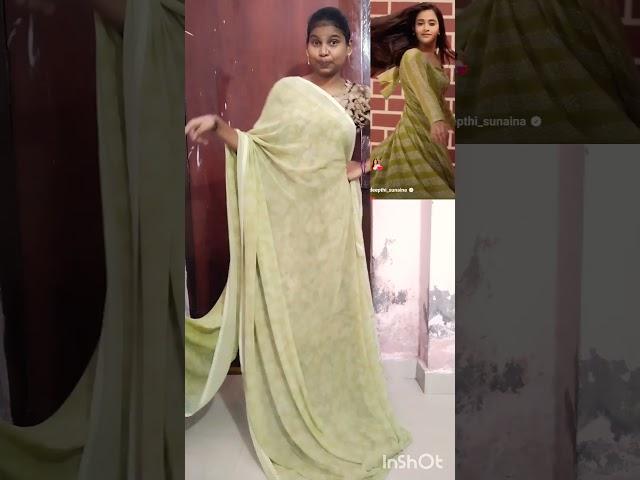 4 th out fit from saree convert into dress  #divyavlogs