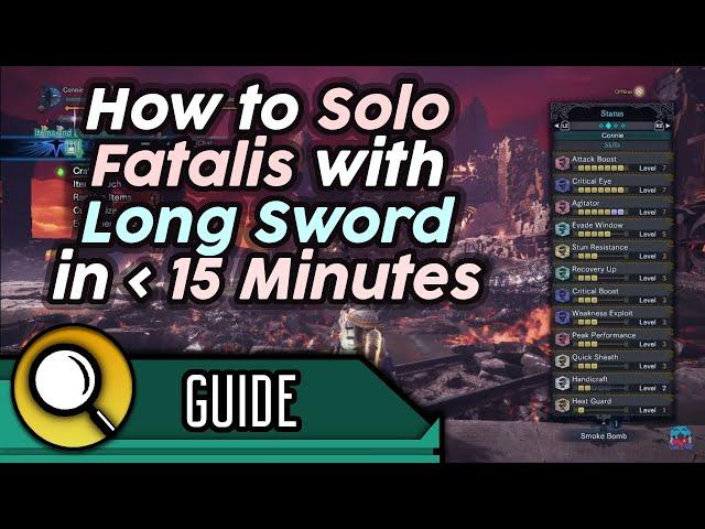 Fatalis vs Longsword Solo Guide - Openings, Strategy, Build, etc | MHW Iceborne