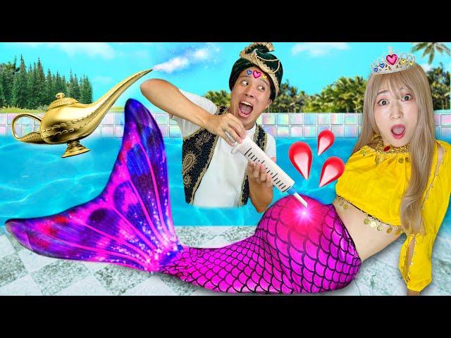 Princess Pool Party Surprise ! Mermaid Baby BornHAPPY DOJO