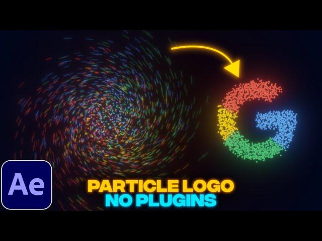 Particle Logo Animation Without Plugins | After Effects Tutorial | No Plugins