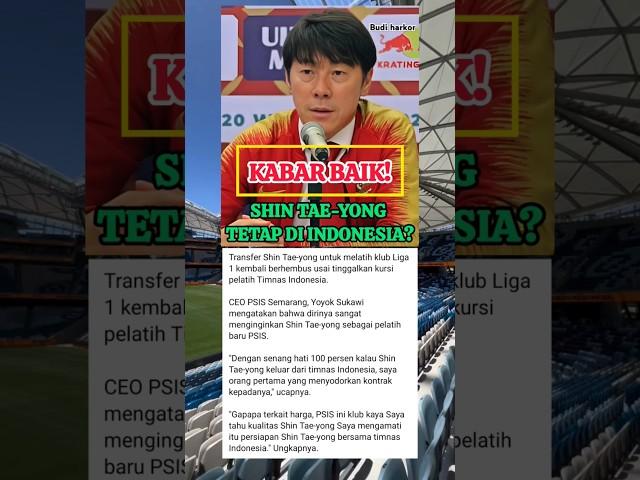 KABAR BAIK, SHIN TAE-YONG AKAN TETAP JADI PELATIH DI INDONESIA JIKA LAKUKAN INI #shintaeyong #sty