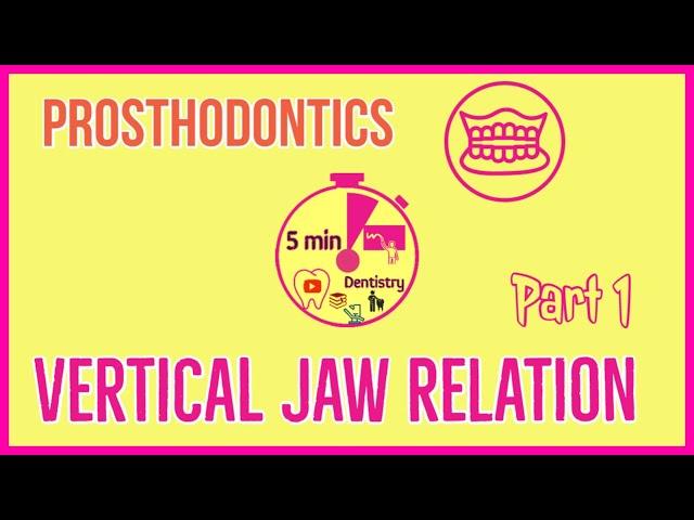 JAW RELATION | PROSTHODONTICS | Vertical jaw relation | easy dental exam notes | 5minDENTISTRY