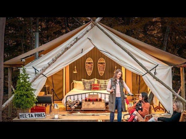 Идеи глэмпинга. Гламурный кемпинг - кемпинг с комфортом. Glamorous camping.