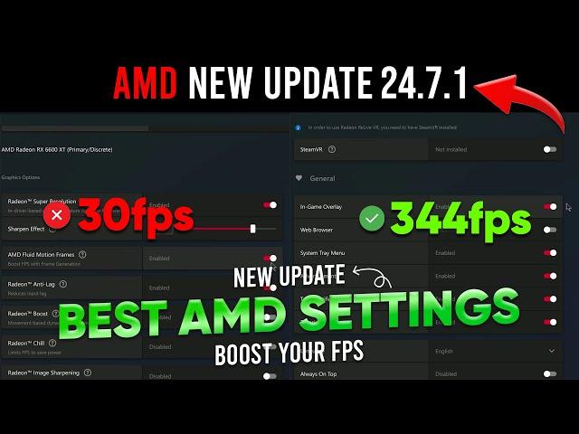 AMD Software Adrenalin Edition 24.7.1  | AMD New Update 24.7.1 | AMD Best Settings For Gaming