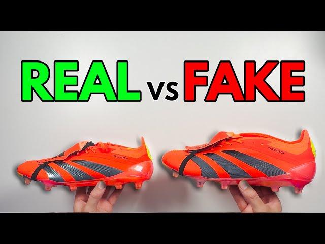 REAL VS FAKE! ADIDAS PREDATOR ELITE FT SOLAR RED FOOTBALL BOOT COMPARISON!