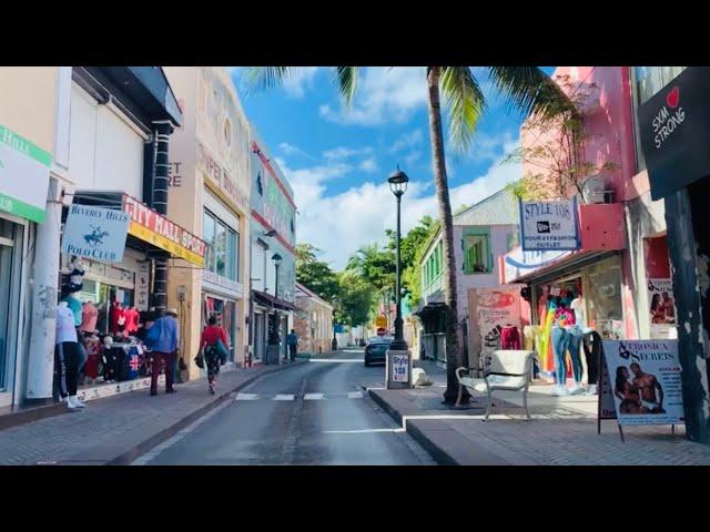 NEW! | DRIVE AND WALK through Front Street and Back Street | St. Maarten | CaracolaBella