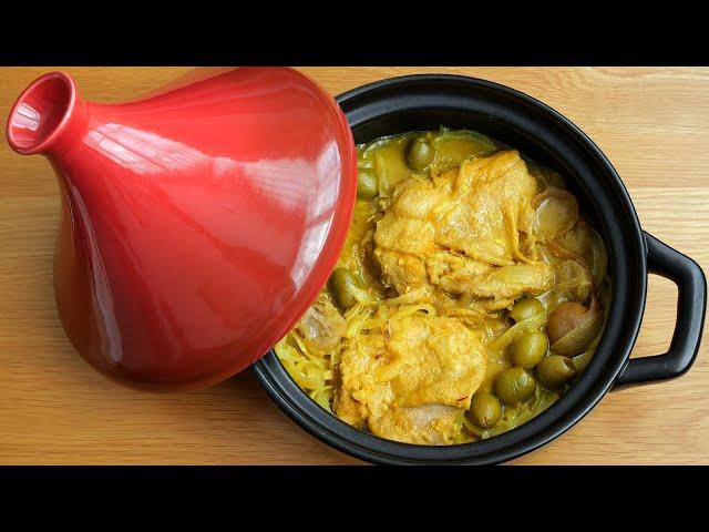 Morocco chicken tajine with preserved lemons and olives