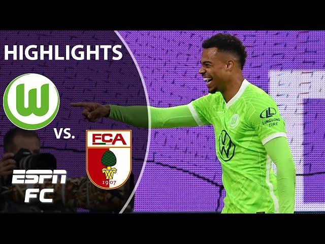 Wolfsburg edges past Augsburg on Lukas Nmecha’s header | Bundesliga Highlights | ESPN FC