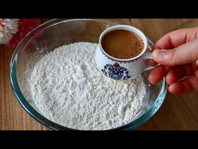  Mix Turkish coffee and flour.  amazing.️ cheap and delicious.️