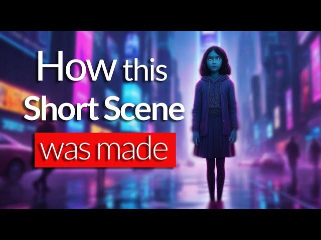 How we made this short scene step by step.