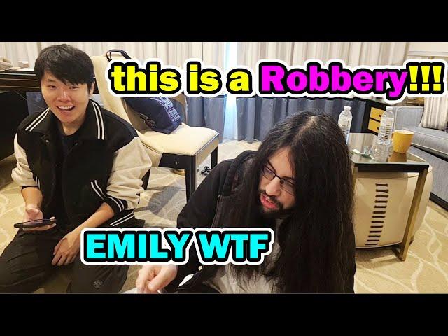 EmilyWang & QT try Scamming Toast but got Scammed instead