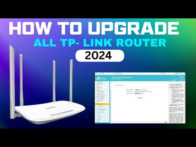 TP-Link Router Firmware Upgrade / How To Upgrade Firmware Of TP-Link Router #horizoninfotech #tplink