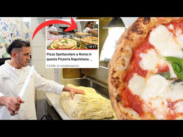 How to Make Neapolitan Pizza Dough (biga recipe) in a Neapolitan Pizzeria in Rome, Italy 