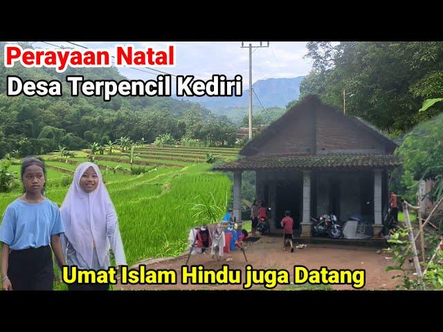 Suasana Hari Natal di Desa Terpencil  Gunung Wilis Kediri