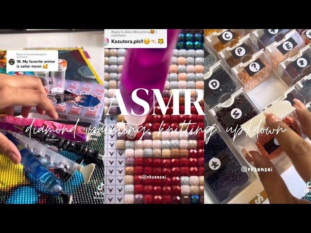 [ASMR TikTok Compilation] Diamond Painting and Knitting Up/Down