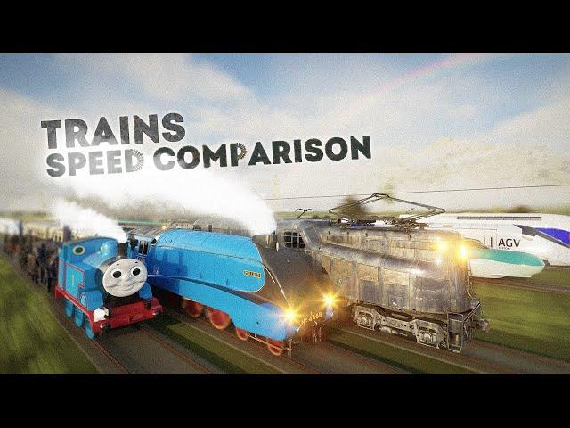 SPEED COMPARISON 3D | Trains 