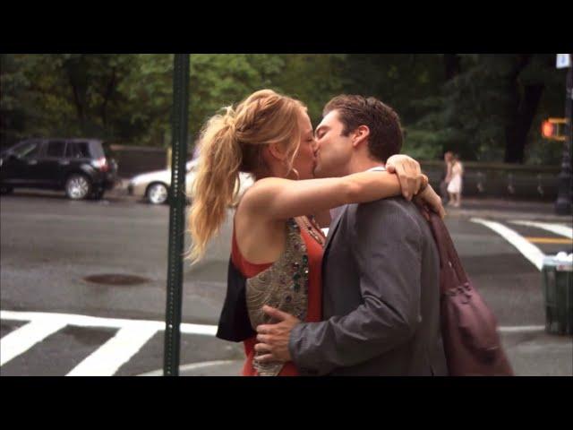 Gossip Girl | Carter & Serena Kiss scene. Sebastian Stan, Blake Lively