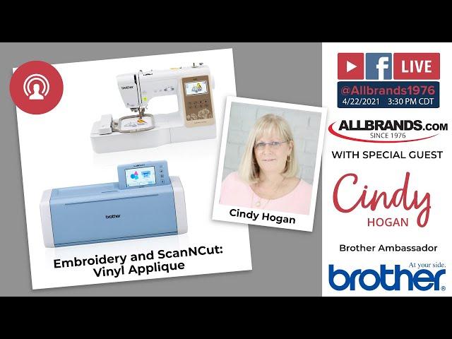 THE ALLBRANDS SHOW | ScanNCut Vinyl Applique and Embroidery with Cindy Hogan