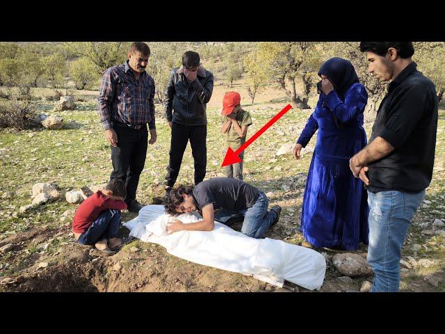 Nazanin's loss: the sad moments of Irshad's farewell to the grave of his love 