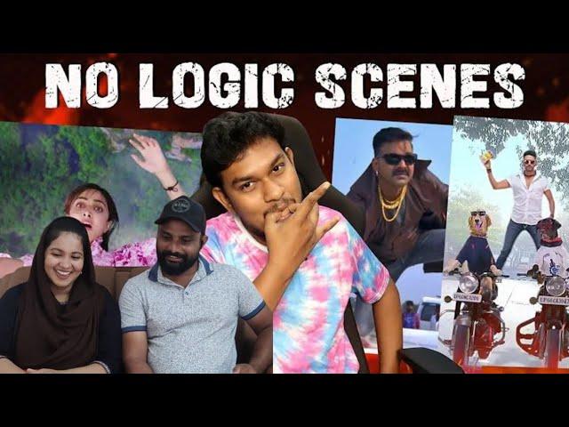 Hollywood-ஐ மிஞ்சிய No Logic Scenes Indian Movies Funny Fight Scenes Troll | tamallu Reactions