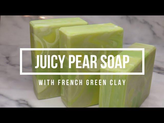 Juicy Pear Cold Process Soap #MadeWithBaraka