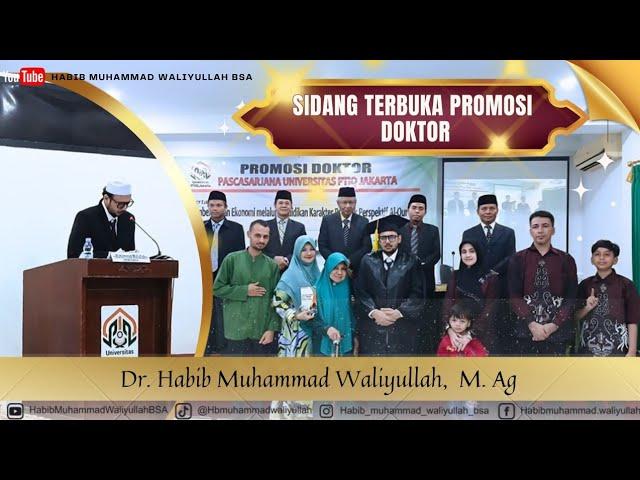 Promosi Doktor Program Studi Ilmu Al-Qur'an dan Tafsir PROGRAM PASCASARJANA UNIVERSITAS PTIQ JAKARTA