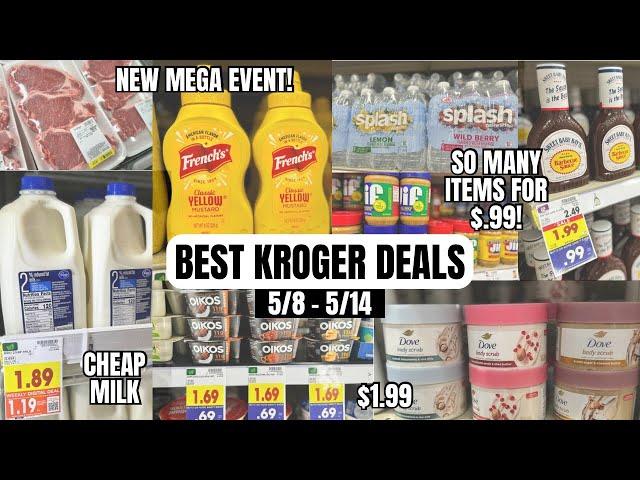 BEST KROGER DEALS | NEW KROGER MEGA EVENT | LOW OUT OF POCKET GROCERY DEALS | 5/8 - 5/14